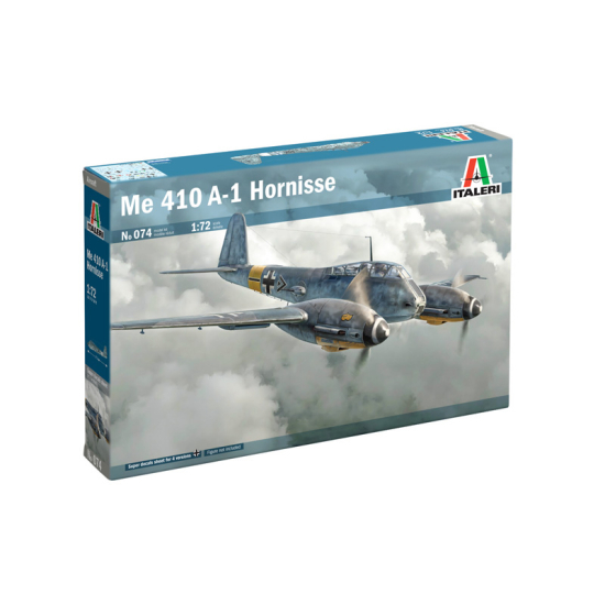 Italeri 074 , Me 410 A-1 Hornisse niemiecki myśliwiec , 1:72